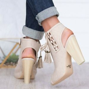 Tassel booties